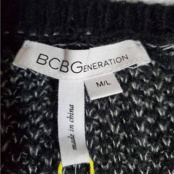 BCBG sweater dress black & white M/L - Picture 3 of 8